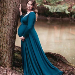 Plus Size Maternity Photgraphy Maxi Dress-wedding-kimono Chest - Etsy