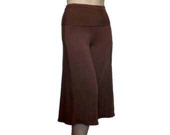 Plus Size Gauchos Wide Leg Cropped 