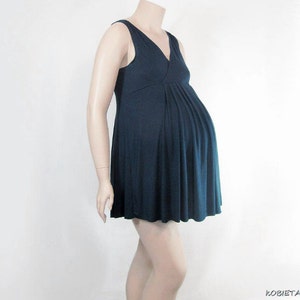 Kobieta™ Birth Dress - Labor & Delivery Alternative-Triple Use as Maternity/ Nursing Tunic- Natural Fiber-HandMade to Order-XXS-PLUS SIZE