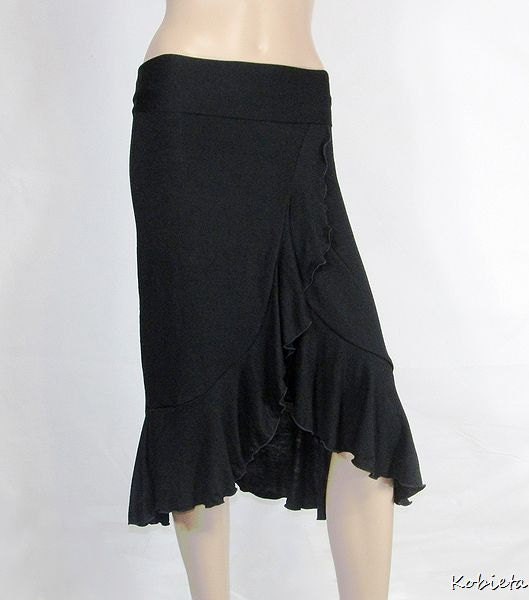 Plus Size Ruffled Wrap Skirt organic Cotton/bamboo Jersey - Etsy