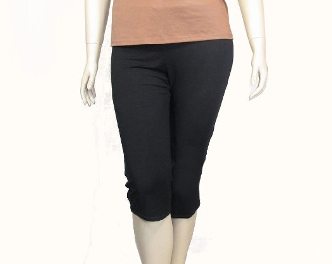 Plus Size Womens Cropped Yoga Pantscapris/leggingshand Dyed Etsy