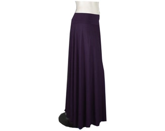 Plus Size Maxi Skirt-Long Skirt-Hand Dyed Soft Organic Cotton/Bamboo Jersey-Goddess Skirt-Made to Order Size & Color-XL,2X,3X,4X,5X,6X,7X,8X