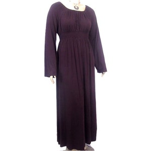 Womens Maxi Dress Peasant Dress With Shirred High Waist XXS - Etsy