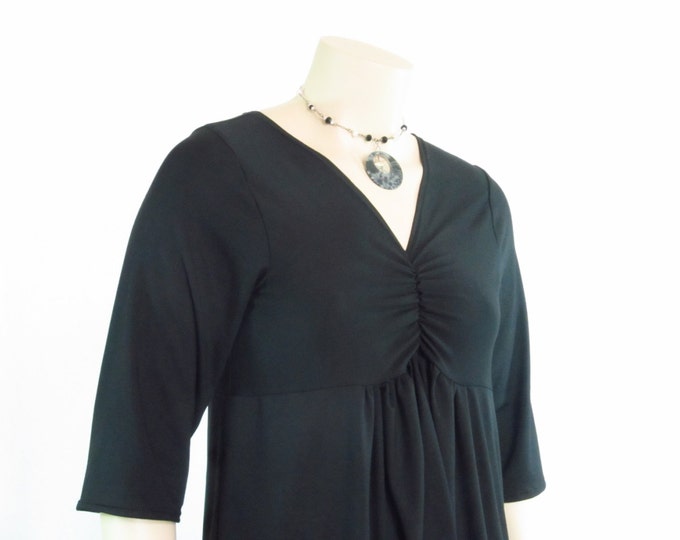 Plus Size Empire Waist Shirtgathered Chesthand Dyed Etsy