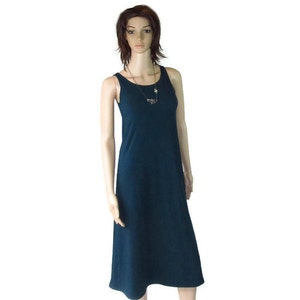 Bamboo /Organic Cotton Stretch Knit Tank Dress-XXS to Plus Size 10X-Sheath Dress-A-line-Hand Dyed-Choice of Color-Make to Measurements