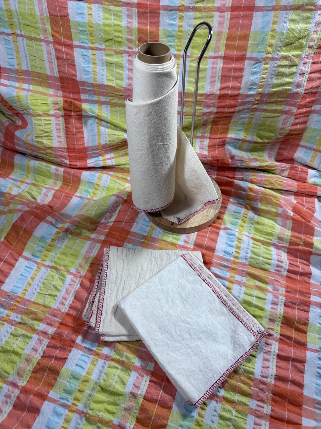 Reusable Paper Towels (Set of 8) – 100% Cotton Muslin – Eco Friendly Washable Kitchen Towels