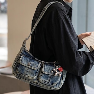 Y2k Denim Bag - Etsy