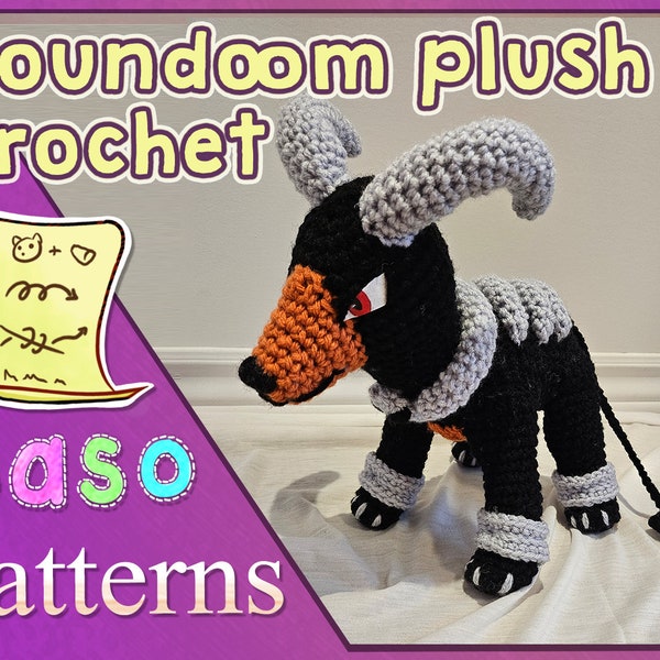 PATTERN - Houndoom crochet - PDF