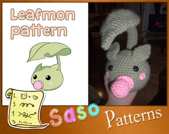 PATTERN - Leafmon crochet plush - PDF