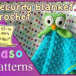 PATTERN - Owl baby blanket crochet pattern