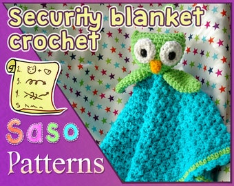 PATTERN - Owl baby blanket crochet pattern