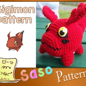 PATTERN - Gigimon crochet plush - PDF