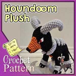 PATTERN - Houndoom crochet - PDF