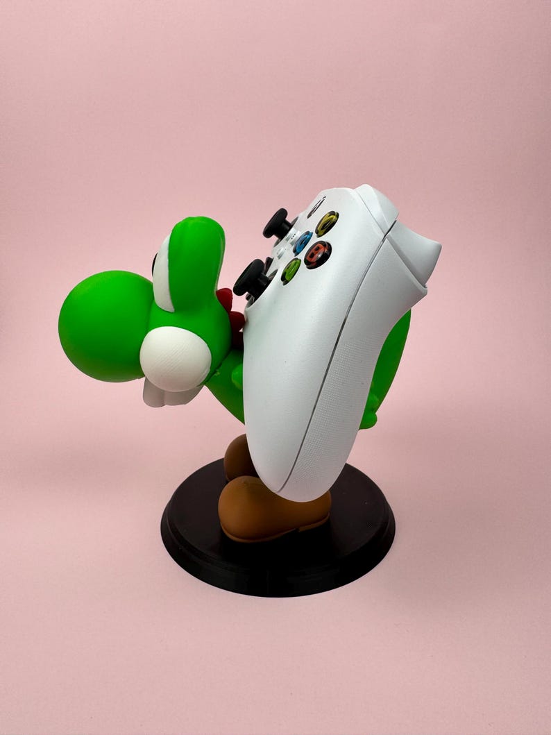 Stativ för spelkontroll – Yoshi-inspirerad | Kompatibel med Xbox, PS5 och Switch Pro | 3D-utskriven spelpresent bild 7
