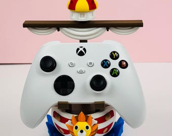 Supporto per controller Thousand Sunny | Supporto per controller da gioco anime | Organizer da scrivania stampato in 3D | Decorazione per postazione da gioco | Regalo ispirato a One Piece