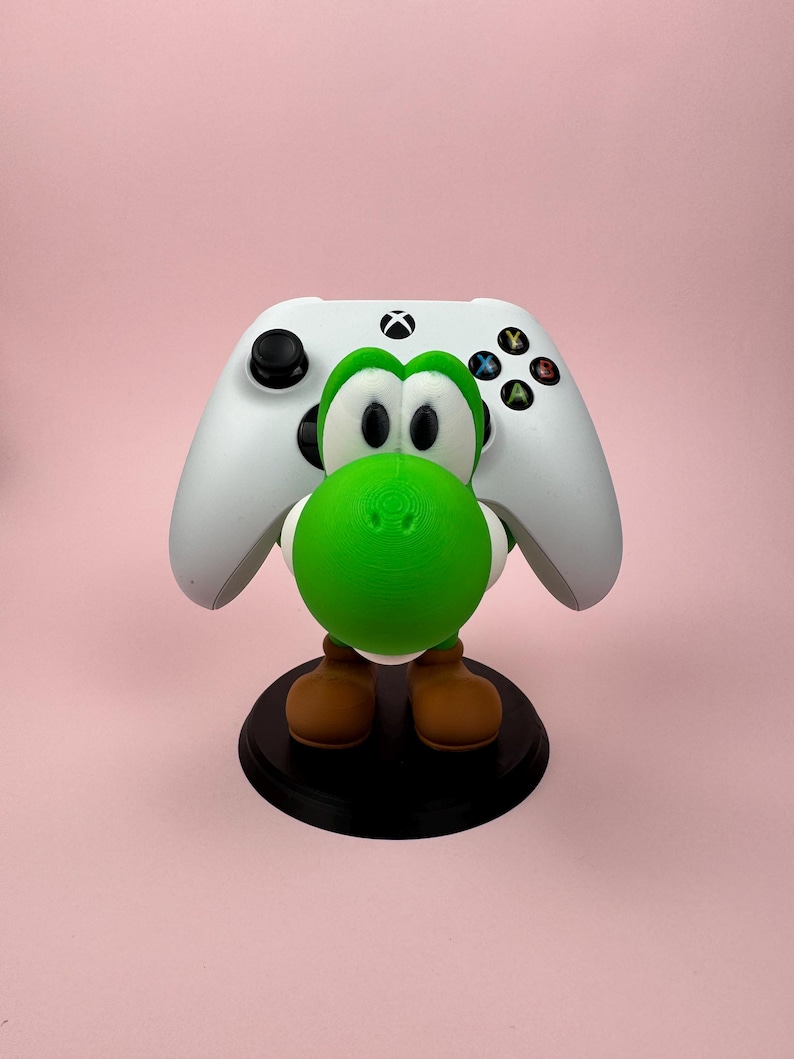 Stativ för spelkontroll – Yoshi-inspirerad | Kompatibel med Xbox, PS5 och Switch Pro | 3D-utskriven spelpresent bild 6