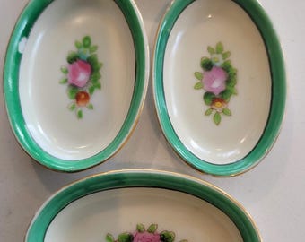 1920's Art Deco Era Noritake porcelain salt dips