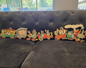1950's Walt Disney Productions 3 Section Wall Hanging