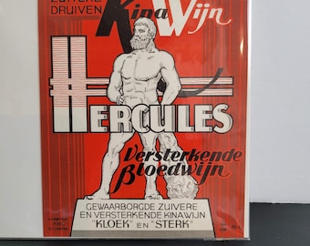 Unused 1920's Dutch Red Wine Label