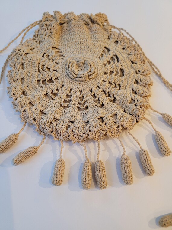 Antique Princess Louise Crocheted handbag - image 2