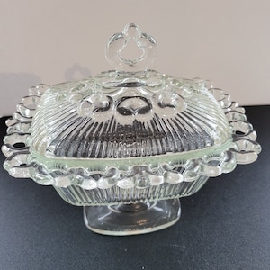 Vintage Glass Wedding Box