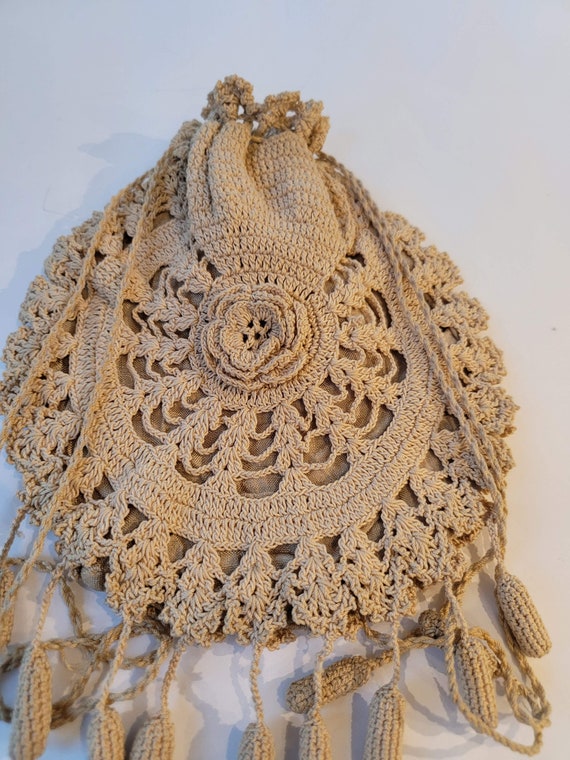 Antique Princess Louise Crocheted handbag - image 5
