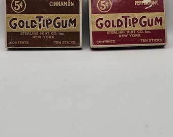 1920's Ephemera Gold Tip Gum Advertising Boxes