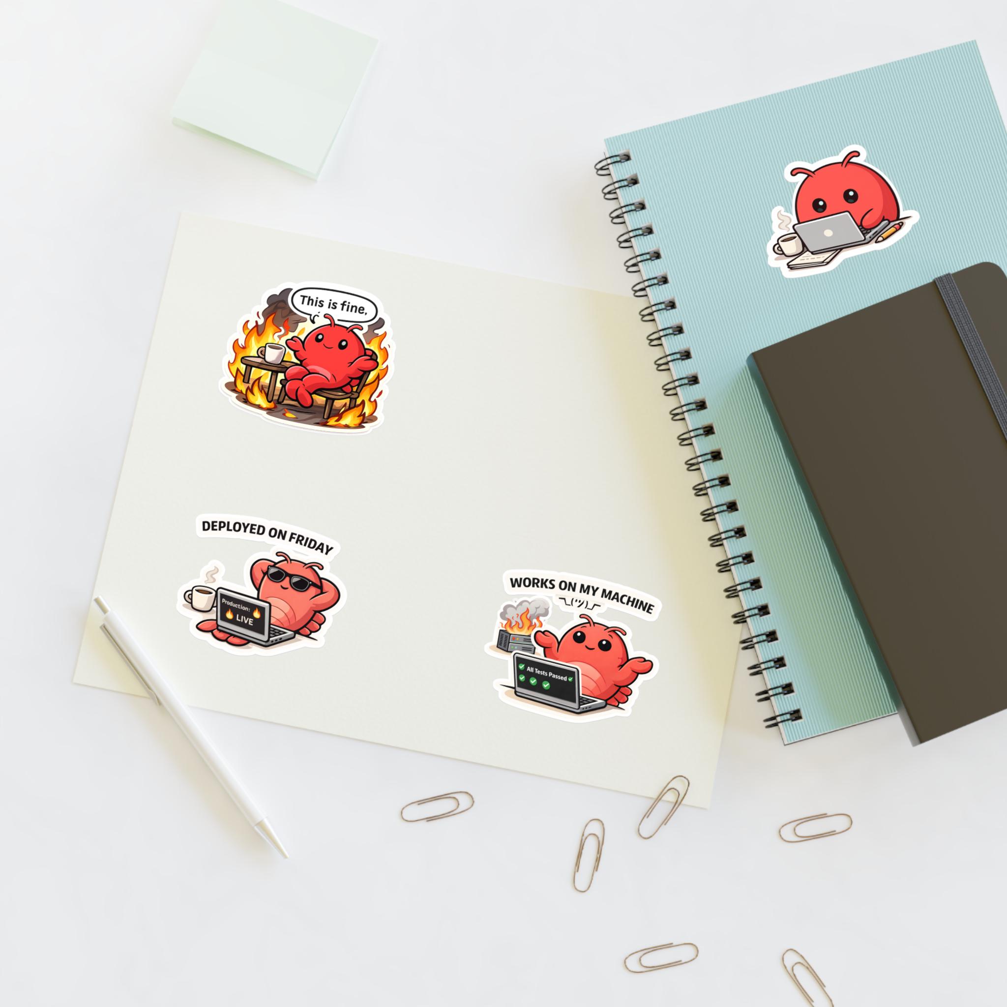 Claude Code Sticker Openclaw Sticker Pack | AI Automation Developer Decals | Claude Code ...