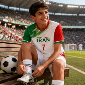 Matching Iran soccer shirt for dad and kid, custom football jersey, unique gift for dad and Persian family outfit