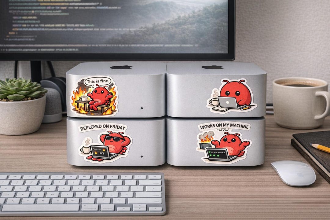 Openclaw Sticker Pack | AI Automation Developer Decals | Claude Code ...