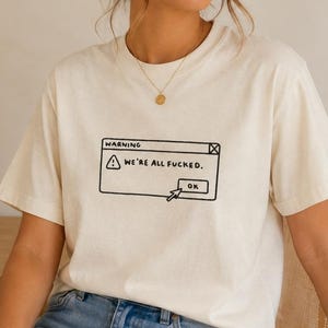 Feldialog Illustration T-shirt | Minimalistisk datorpopkultur-tröja