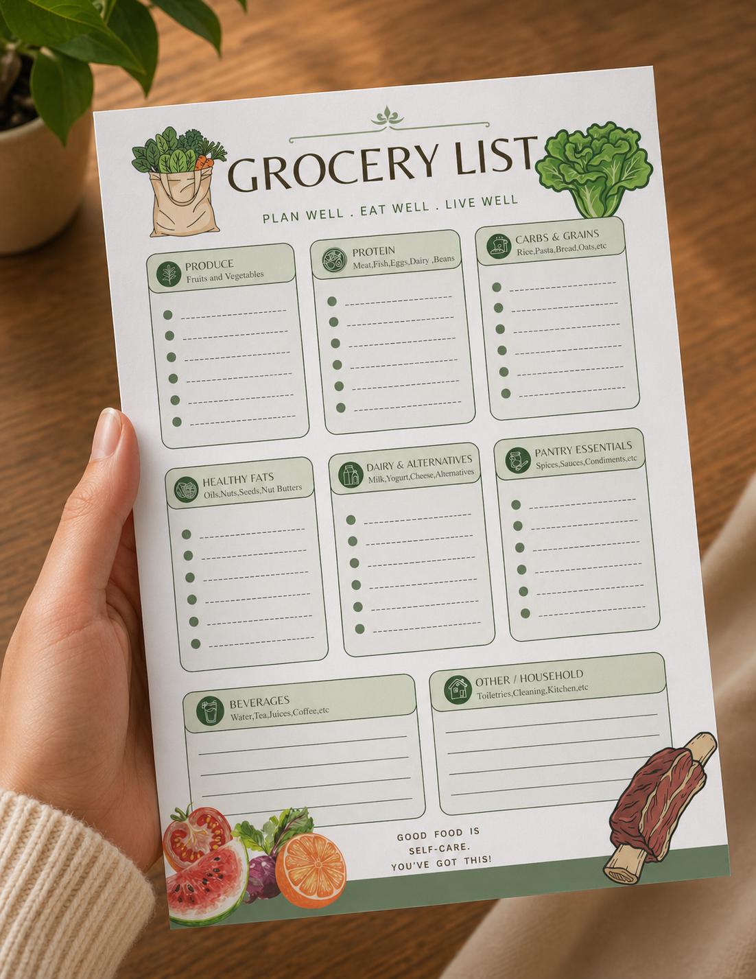 Busy Mom Meal Planner With Grocery List, Weekly & Daily Meal Planner ...