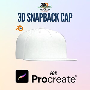 3D CAP – Clo3d, Procreate, Blender, Marvelous Designer, Hat Mockup, Digital Garment