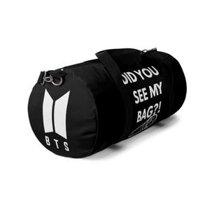 BTS-plunjetas, "Did You See My Bag?!" Print, polyester oxfordcanvas