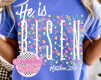 He is Risen Easter PNG Digital Download