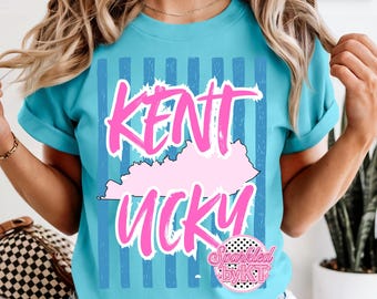 Trendy Kentucky PNG Digital Download