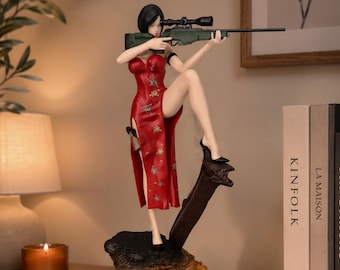 Ada Wong 1/6 Scale Figure – Resident Evil Collector Statue, Leather Jacket Edition, Gamer Display Decor