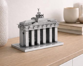 Rompecabezas metálico 3D para armar: Torre Yue Yang – Kit de modelo de pabellón chino – Rompecabezas de construcción cortado con láser para adultos