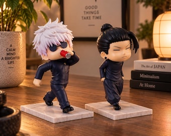 Jujutsu Kaisen Gojo Satoru & Geto Suguru Figures – 11cm Anime Collectible Statue Set, Manga Desk Decor, Gift for Anime Fans
