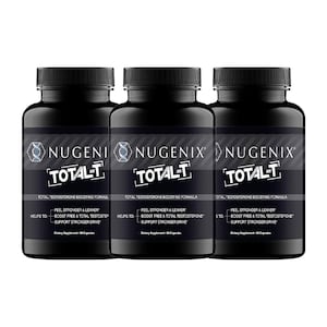 3-pack Nugenix Total-T 270-pack Naturligt kosttillskott för män med elevATP Tesnor och bor Dagligt styrka- och energistöd