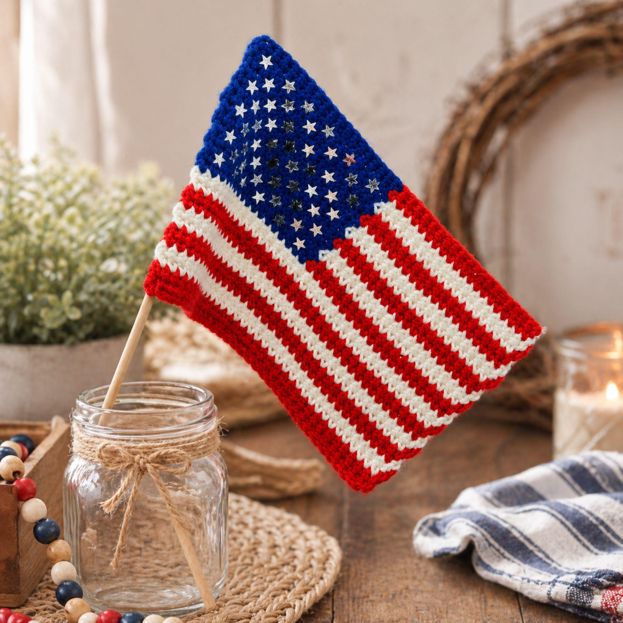 30 American Flag Crochet Patterns to Show Your Patriotic Style 10 Beginner-Friendly American Flag Crochet Decor Pattern