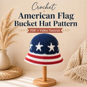 Usa Flag Bucket Hat - Etsy display picture 2