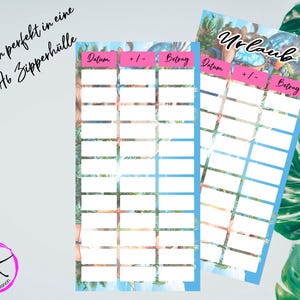 Vacation Budget Dashboard A6 Binder | Budget Tracker | Digital Financial Planner | Vacation | Printable Budget Planner A6 image 2