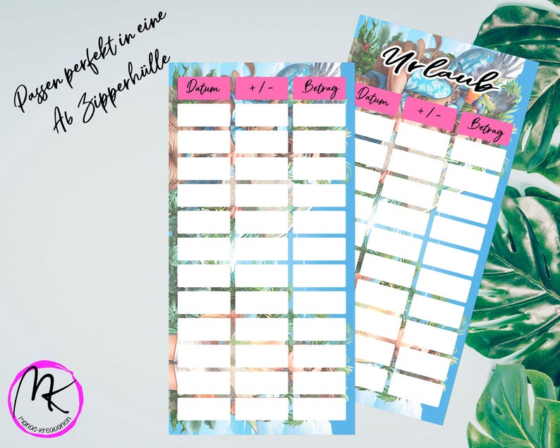 Vacation Budget Dashboard A6 Binder | Budget Tracker | Digital Financial Planner | Vacation | Printable Budget Planner A6 image 2