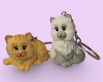 Personalized Initial Options | Vintage Pound Purries Keychain/Keyring |Weetos Promotional Cereal Toy | 90s Retro Cute Nostalgia Accessory