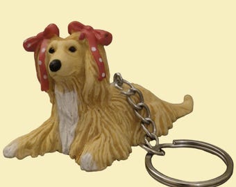 Vintage Dog In Bow Keychain/Keyring| Puppy in My Pocket |MEG| 90s Retro Nostalgia Cute Toy Accessory