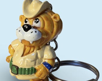 Vintage Kinder Egg Surprise Lion Adventure Keychain/Keyring| 90s Retro Nostalgia Cute Toy Accessory