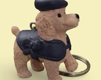 Vintage Pink Poodle Keychain/Keyring Puppy In My Pocket |MEG| 90s Retro Cute Nostalgia Accessory