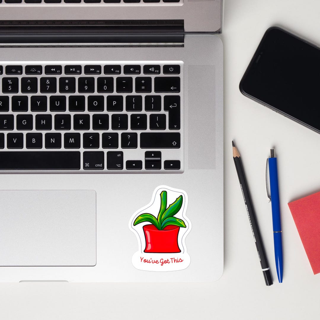 Sticker Pot Life Plant Pot Die-cut Sticker - Matte Vinyl, Weatherproof - Etsy