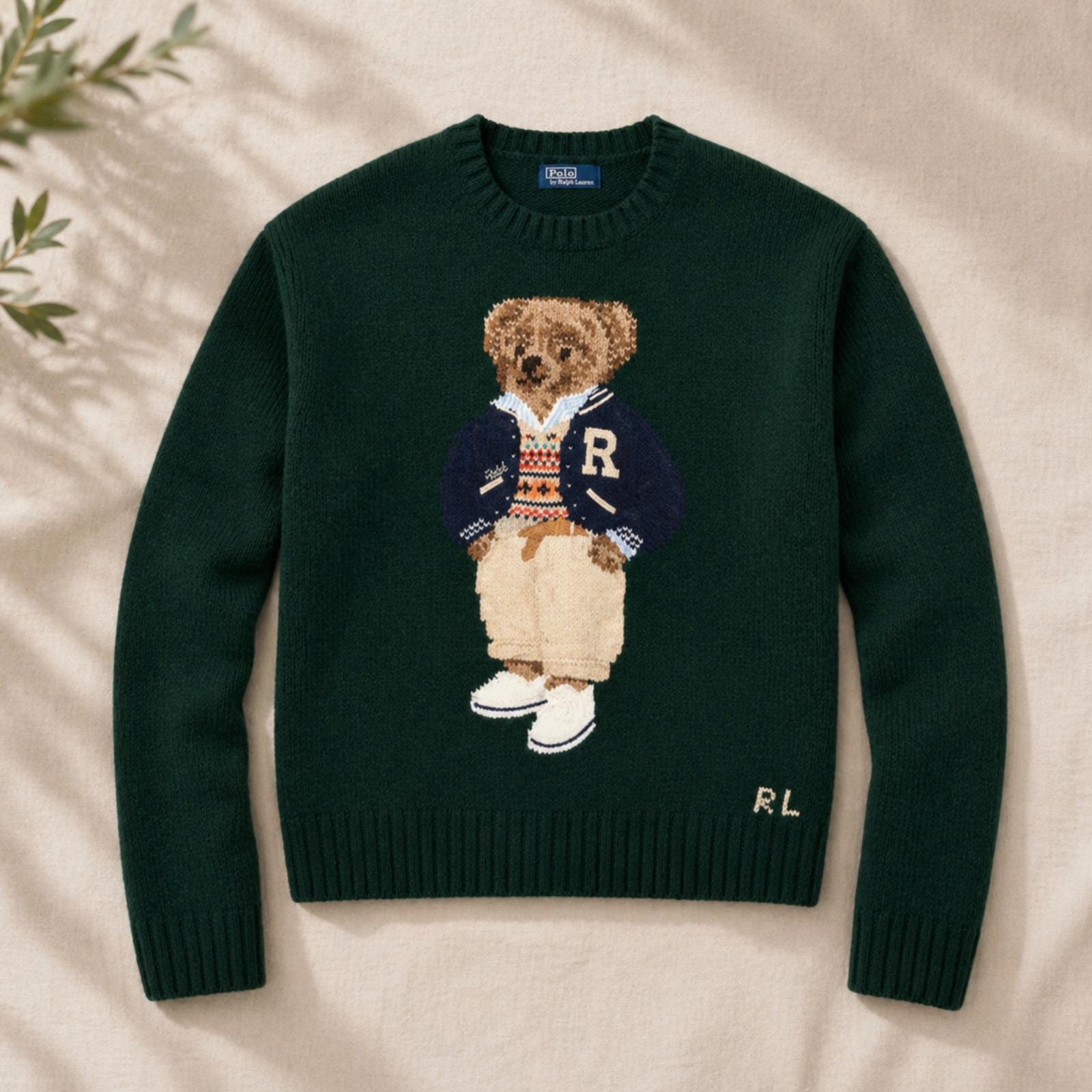 Vintage ralph lauren teddy bear sweater - Etsy 日本